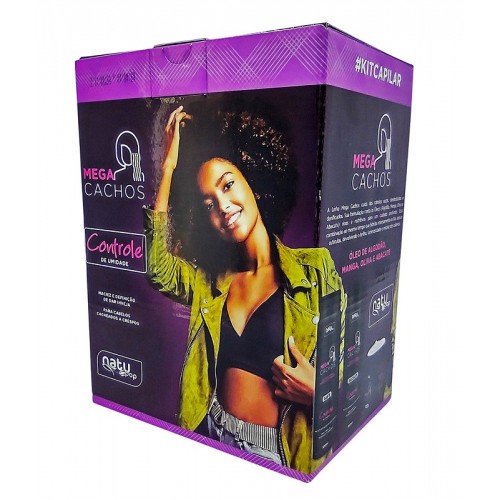 Kit Capilar Mega Cachos NatuPop -3 itens